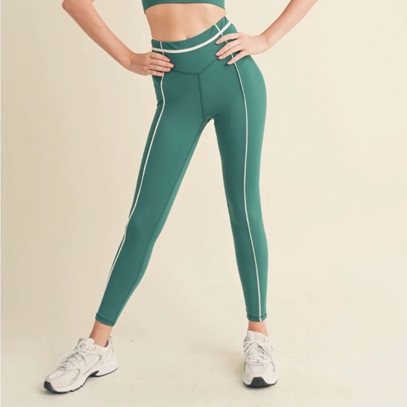 Yellow The Label Contour Leggings Sz S Brans New Beautiful 💚 - Picture 5 of 10